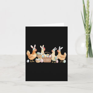 Carte Femmes Poulets Amateurs Oeufs de Pâques Agritouris
