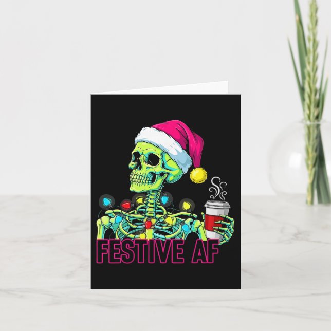Carte Femmes Regardez Moi être Tout Festif Et Tout Ça Hu (Devant)