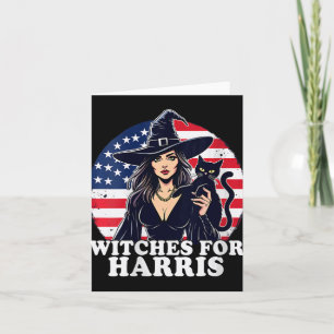 Carte Femmes Sorcières Pour Kamala Harris Halloween Poli