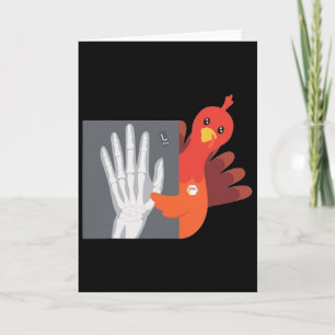 Carte Femmes Technologue Thanksgiving Turkey Xray Tech A
