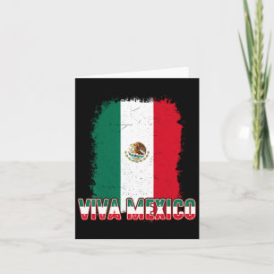 Carte Femmes Viva Drapeau du Mexique Hommes Enfants Garç