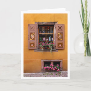 Carte Fenêtre jaune