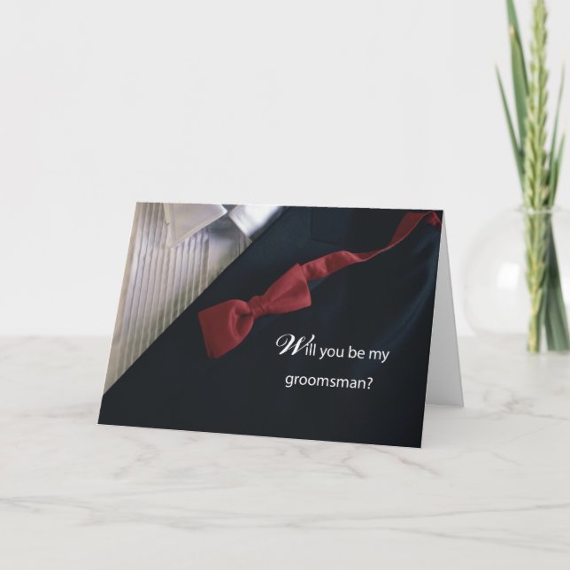 Carte Ferez-vous partie de mes garçons d'honneur Invitat (Devant)