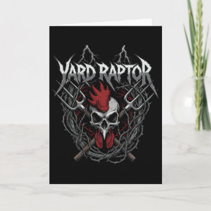 Carte Ferme Avicole Cour Raptor Crâne Ferme Poulet