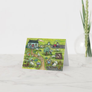 CARTE FERME DE DINDON, ACTION DE GRÂCE DE CAMPAGNE HUMOR