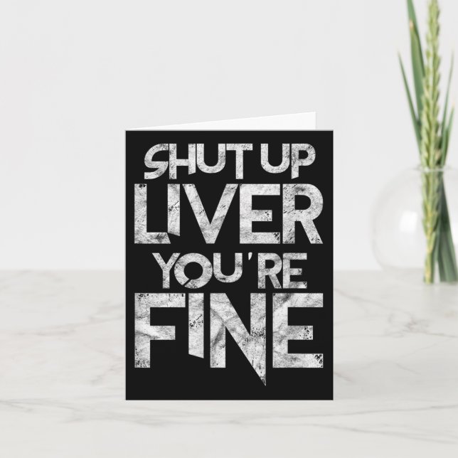 Carte Fermer le foie vous barbecue fin Barbeque Funny Gr (Devant)