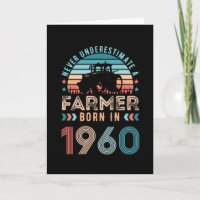 Fermier né 1960 60e anniversaire de l'agriculture 
