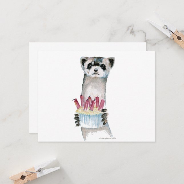 Carte D'anniversaire De Furet - France