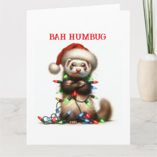 Carte Ferret de Noël pour le malheur
