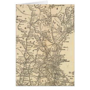 Carte ferroviaire États de la Nouvelle-Angleterre