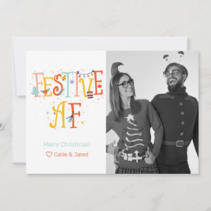 Carte Festif AF personnalisée de vacances photo