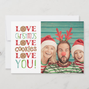 Carte Festif Fun Cute Family Christmas Photo