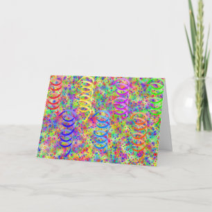 Carte Festif Party Confetti Motif