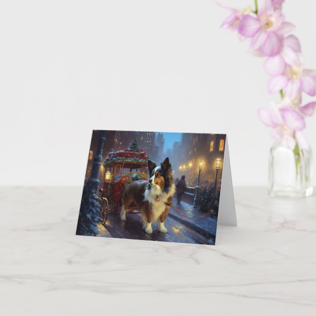 Carte Festin de Noël de Papillon (Orchidée)