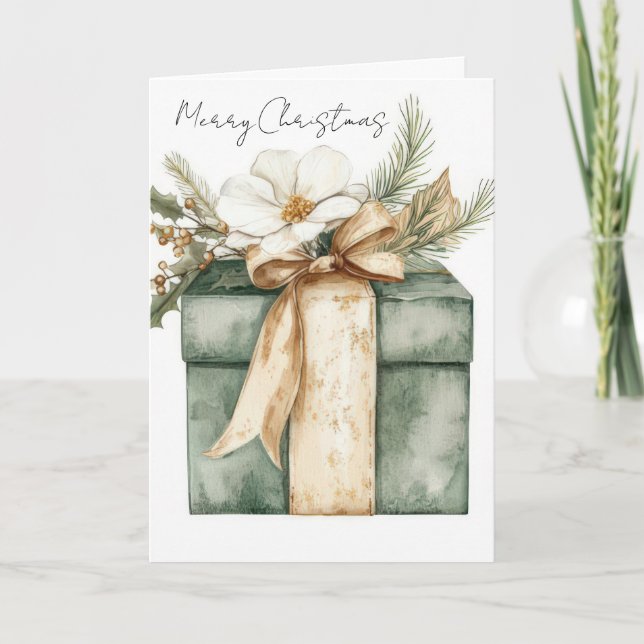 Carte Festive and elegant Christmas Greeting Card (Devant)