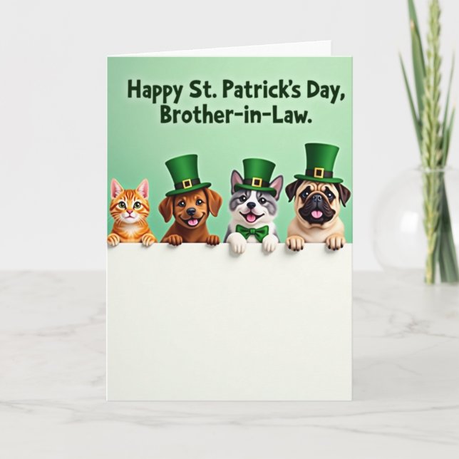 Carte Festive Animal Family Card (Devant)