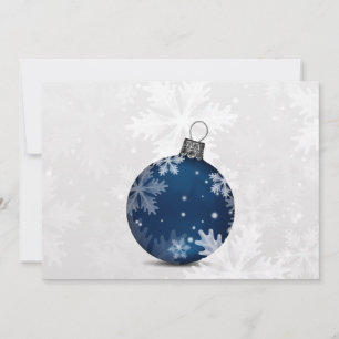 carte festive argent bleu marine pour les fêtes pr