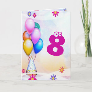 Carte Festive Ballons - Kids Birthday