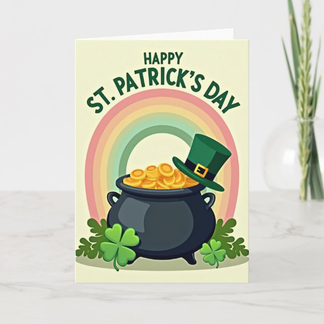 Carte festive de la Saint-Patrick (Devant)