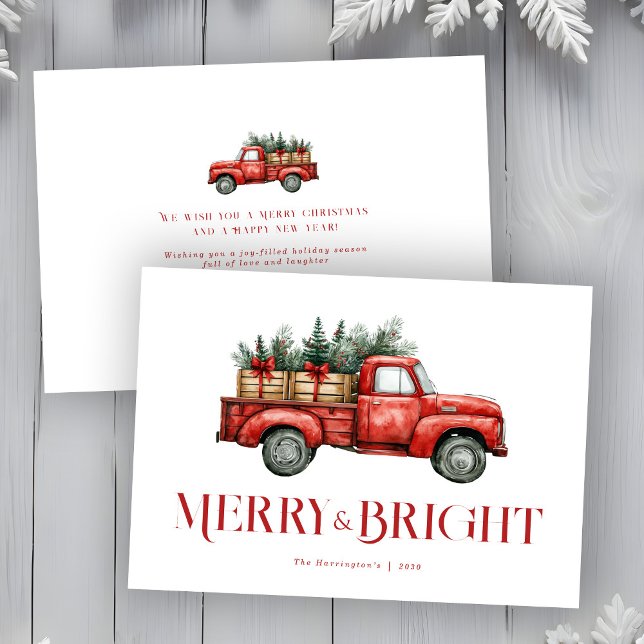 Carte Festive de Noël Truck (Créateur téléchargé)