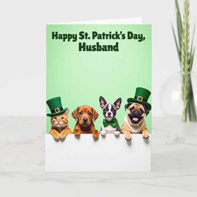 Carte Festive Faux Gold Animal Card (Devant)