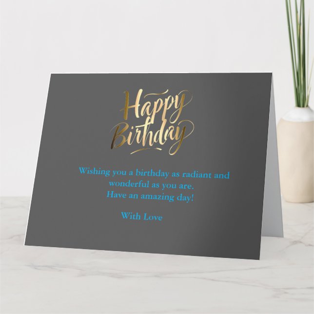 Carte Fête brillante et joyeuse (Devant)