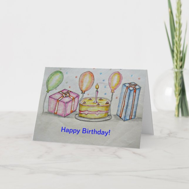 Carte Fête d'anniversaire (Devant)