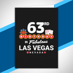 Carte Fête d'anniversaire à Las Vegas - 63e anniversaire