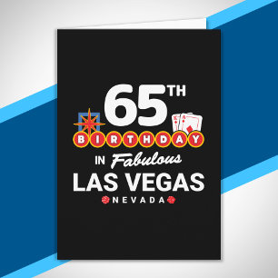 Carte Fête d'anniversaire à Las Vegas - 65e anniversaire