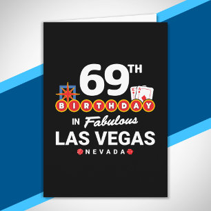 Carte Fête d'anniversaire à Las Vegas - 69e anniversaire