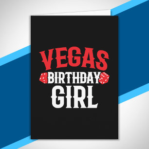 Carte Fête d'anniversaire à Las Vegas Voyage de filles p