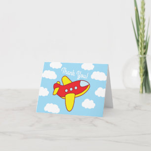 Carte Fête d'anniversaire adorable d'avions et de jets p