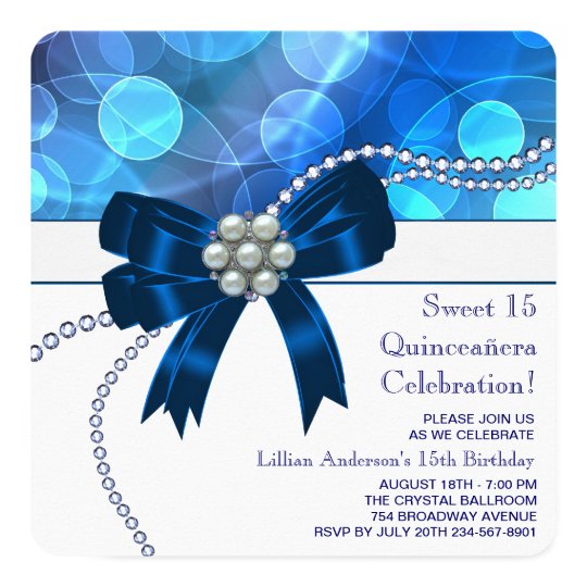 Carte Fête d'anniversaire bleue turquoise de bleu royal