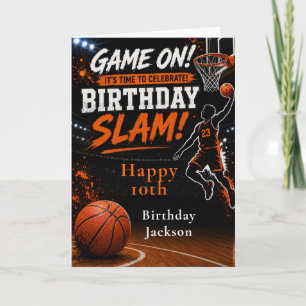 Carte Fête d'anniversaire de basketball