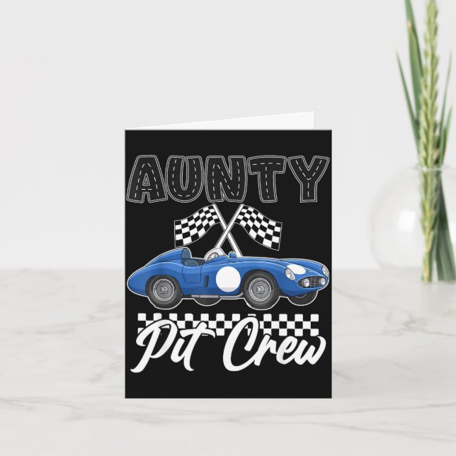 Carte Fête d'anniversaire de course de voiture de course (Devant)