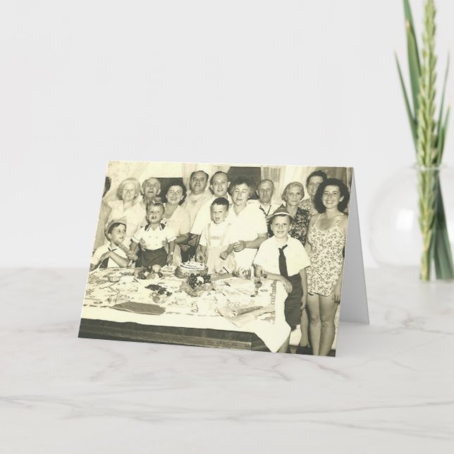 CARTE FÊTE D'ANNIVERSAIRE DE FAMILLE ! (Devant)