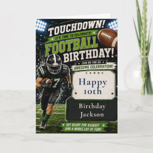 Carte Fête d'anniversaire de football