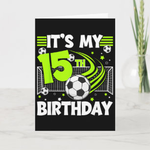 Carte Fête d'anniversaire de football 15 ans 15 ans Foot
