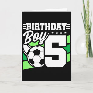 Carte Fête d'anniversaire de football pour enfants - Gar
