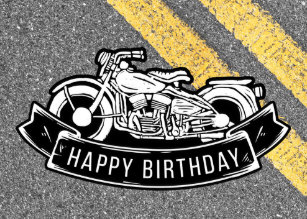 Cartes Motard D Anniversaire Zazzle Fr