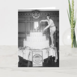 Carte Fête d'anniversaire de vaudeville : 1926