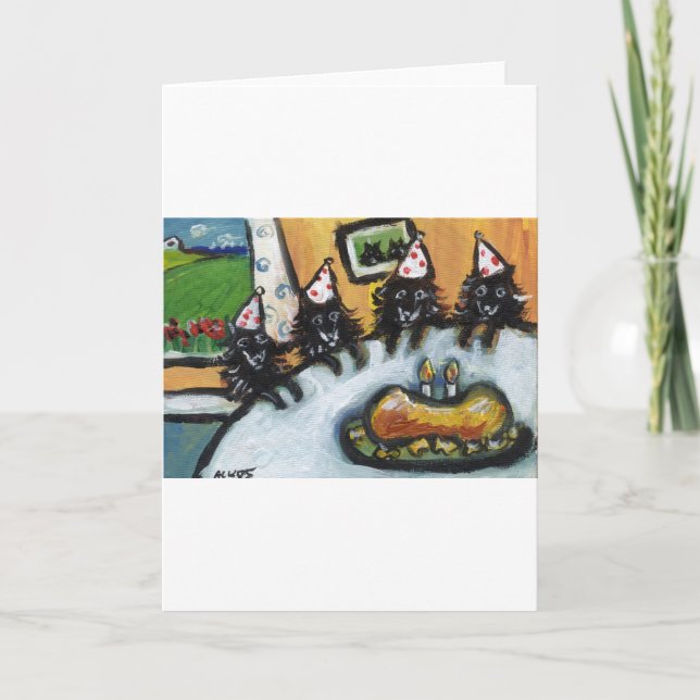 Carte Fête d'anniversaire d'été de Schipperke (Devant)