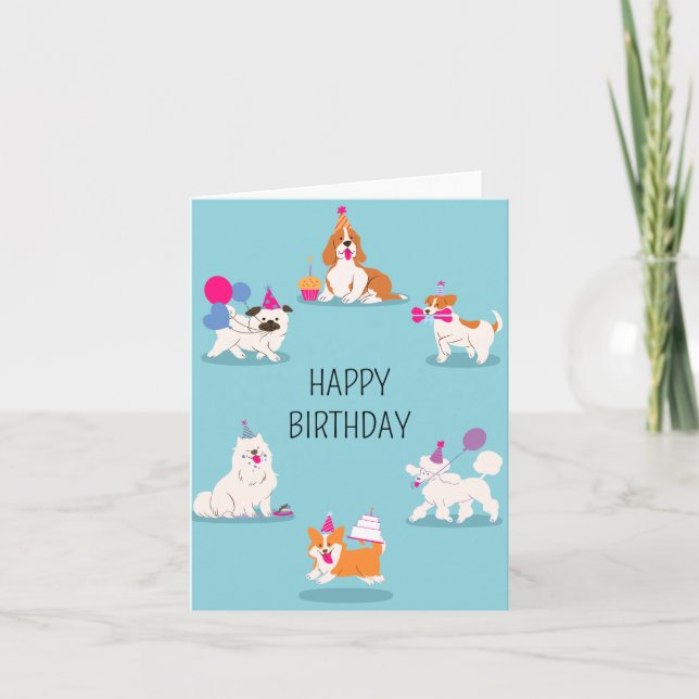 Carte Fête d'anniversaire drôle pour animal de compagnie (Devant)