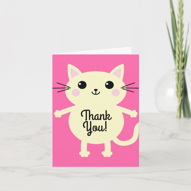Carte Fête d'anniversaire du chat (Devant)