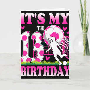 Carte Fête d'anniversaire pour fille de 13 ans sur le th