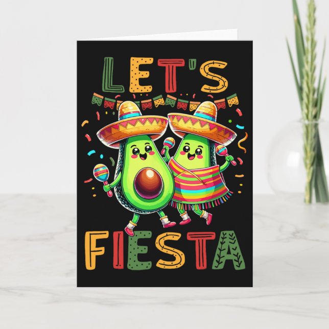 Carte Fête de Cinco De Mayo Fiesta mexicaine  (Devant)