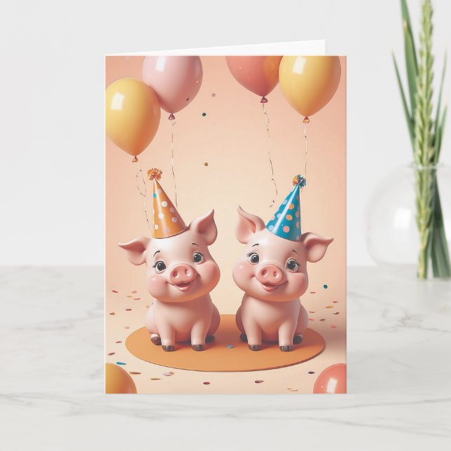 Carte Fête de cochon (Devant)