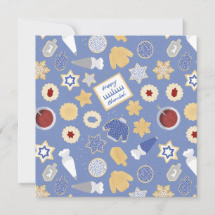 Carte Fête de cookies de Hanouka