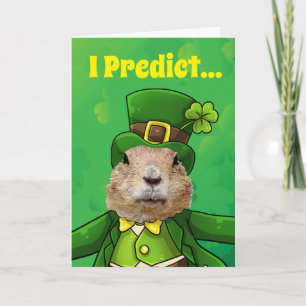 Carte Fête de la marmotte de la Saint-Patrick