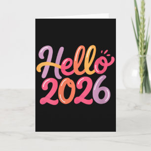 Carte Fête de la Nouvelle Année 2026 pour Femmes Amusant